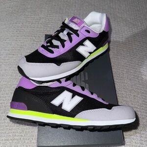 New Balance Kids Sneakers - Black, Purple, and Lime
